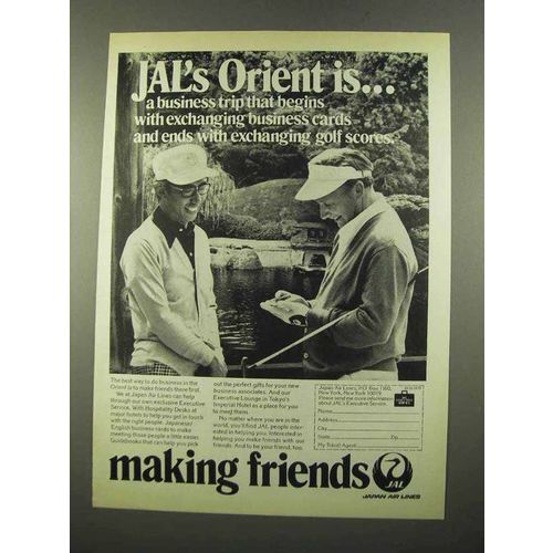 1975 Japan Air Lines Ad - A Business Trip Begins