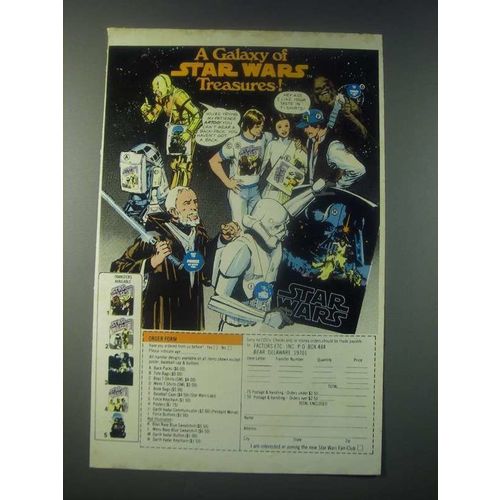1978 Factors Etc. Star Wars Merchandise Ad - A Galaxy of Treasures