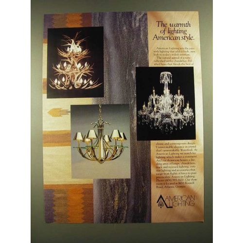 1988 American Lighting Ad - The Warmth of Lighting