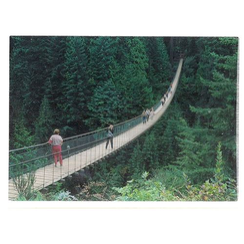 CAPILANO SUSPENSION BRIDGE, VANCOUVER, CANADA unused postcard =