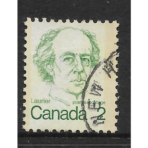 CANADA 1972 SG694 2c DEEP GREEN W LAURIER USED#6