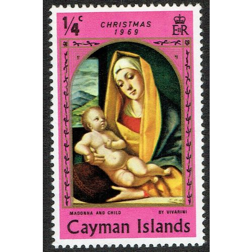 Cayman Islands 1969 Christmas ¼c Magenta SG254 MM