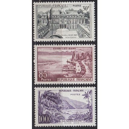 FRANKREICH FRANCE [1959] MiNr 1232-34 ( */mh )