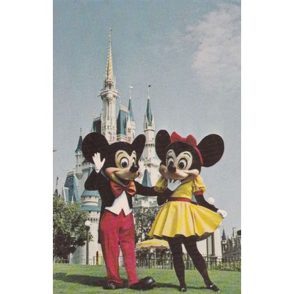 Disneyland & Disney World - Lot of 5 - Vintage Postcards