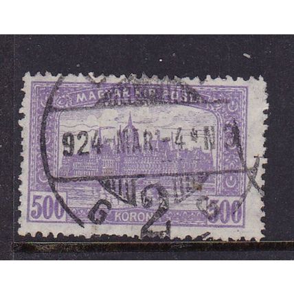 HUNGARY 1920 500k PARLIAMENT BUILDING USED