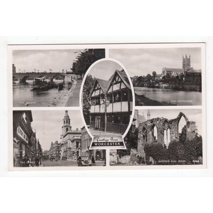 Multiview of Worcester RP Postcard 4604