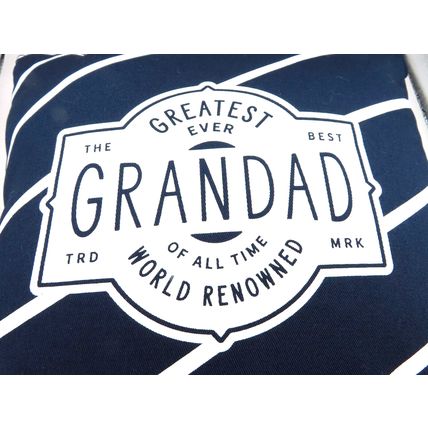 Greatest Ever Grandad Cushion Blue & White 30 CM Gift Home Decor Christmas