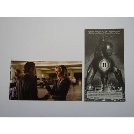 Marvel - Iron Man The Movie 2008 - Preziosi Sticker Drop-down Choice (e18)