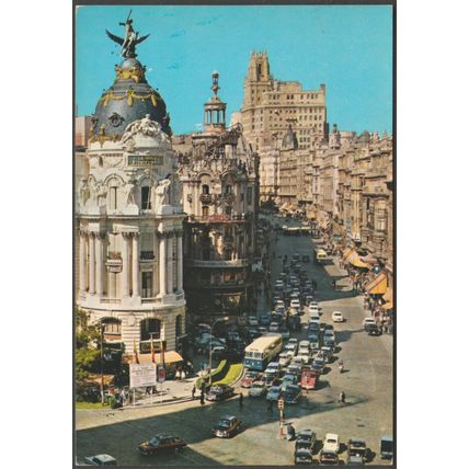 Avenida de José Antonio, Madrid, c.1960s - Garrabella Tarjeta Postal