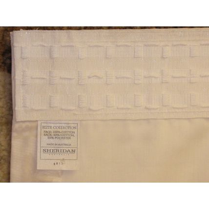 New Pair of Curtains Tie Backs 180cm by 136cm Cream /Beige Floral Sheridan Elite