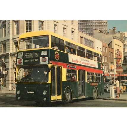 DM Fleetline Bus in 1979 London 150 Transport Anniversary Postcard