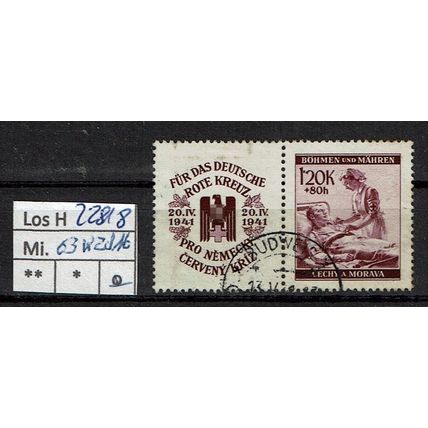 Los H22818: Böhmen & Mähren Mi. W Zd 16, gest.
