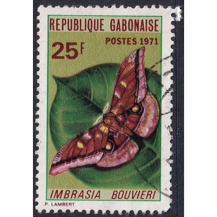 Gabon 1971 SG 423 Used - Insects/Moths (B-105 (4))