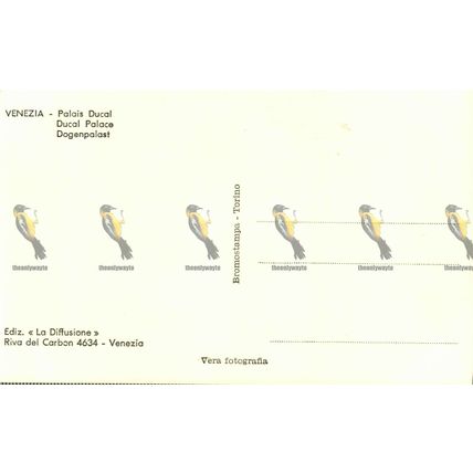 Venezia, Palazzo Ducale, Italy, RP Bromostampa 102 Postcard