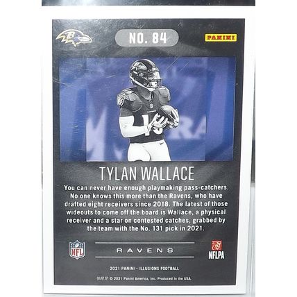 2021 Panini Illusions TYLAN WALLACE (Ravens) Rookie Card #84