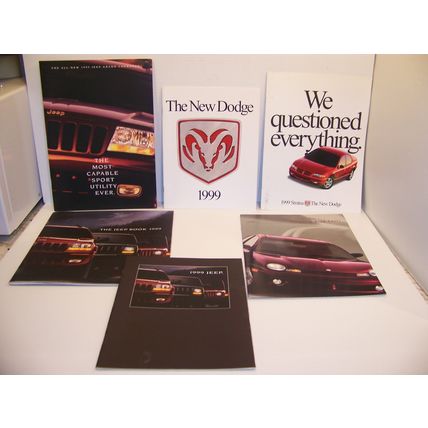 1999 DODGE VIPER RAM DURANGO DAKOTA STRATUS NEON JEEP SALES BROCHURES (6)