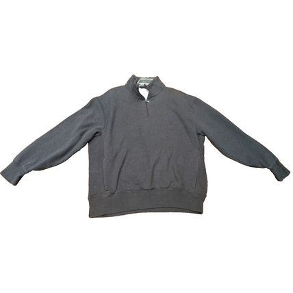 Nautica Men's Pullover Sweat Shirt Charcoal XL Cotton Blend Front Pocket Winter