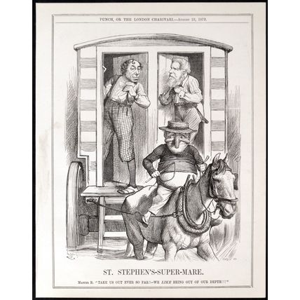 ST. STEPHEN’S-SUPER-MARE 1879 Sir John Tenniel Joseph Swain PUNCH CARTOON PAGE