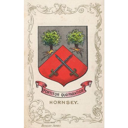 Hornsey Coat of Arms Vintage London Heraldic Series Postcard