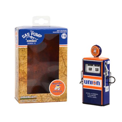 1954 Tokheim 350 Twin Gas Pump "Union 76 Minute Man Service" Dark Blue and Or...