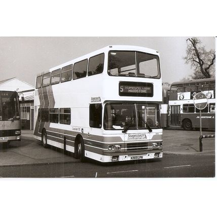 Black & White Photograph of Stagecoach South Coast Buses Ltd. - N383 LPN