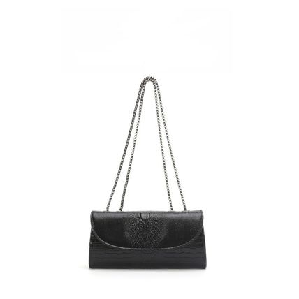 Small Tote Shoulder Bags Purses for Women Retro Classic Crossbody Bags Black