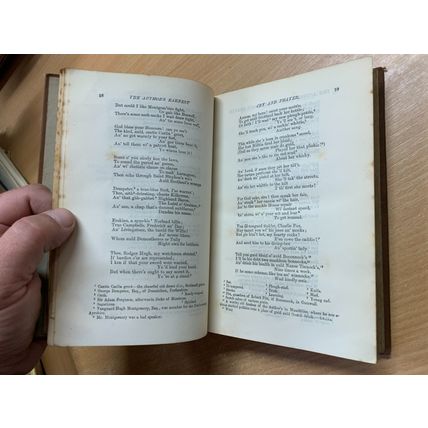 c1886 THE POETICAL WORKS OF ROBERT BURNS ANTIQUE HARDBACK BOOK (P3)
