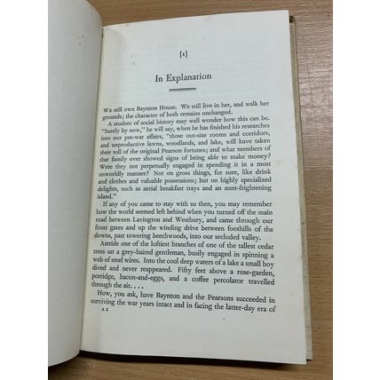 1956 R H PEARSION "BAYNTON HOUSE" AUTOBIOGRAPHY HARDBACK BOOK (P3)