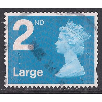 GB 2014 QE2 2nd Large Blue Security Machin MBIL used SG U3031 ( B726 )
