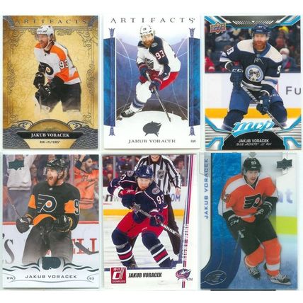 Jakub Voracek 21x card lot incl Silver Script