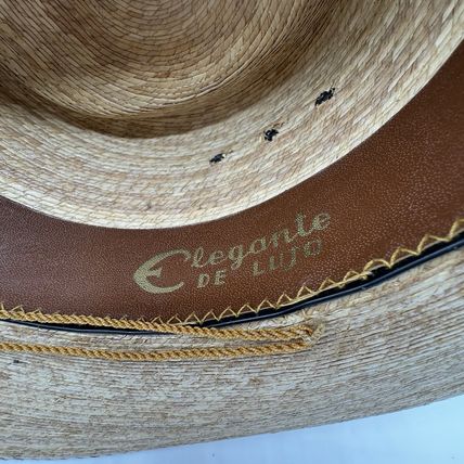 Elegante De Lujo Straw Hat Size 7 3/8 Mexico 59 Unisex Great Cond