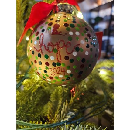 2024 Christmas Ball Ornament - Hope - Dillard's - Coton Colors Edition by Laura