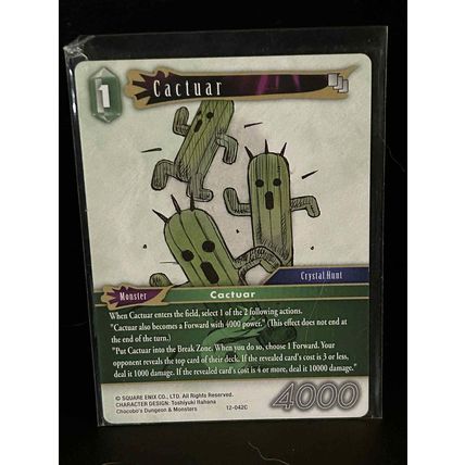 Cactuar - 12-042C Opus XII: Crystal Awakening Final Fantasy Trading Card