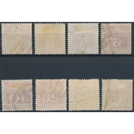 Postage Due: 8 Values - Austria 1908/11 - Used Hinged