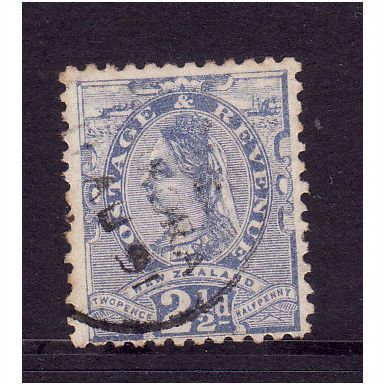 NEW ZEALAND 1891 SG 197 2 1/2d PALE BLUE FINE USED #2