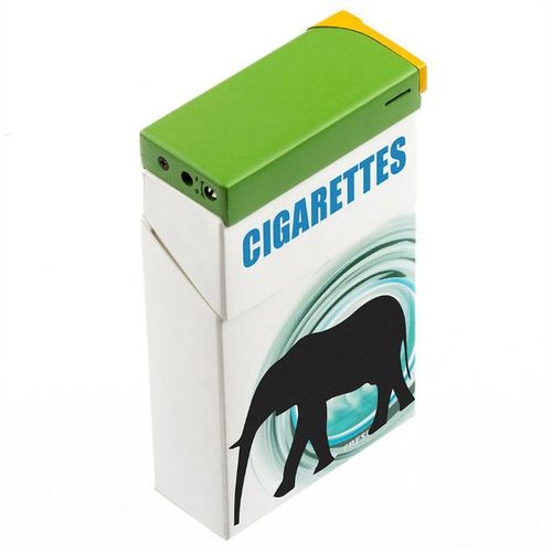2-Packs Clip-On Butane Cigarette Lighters (Green)