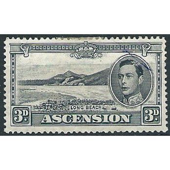 Ascension 1940 SG42a 3d Black & Grey Perf 13.5 Mounted Mint .. ..