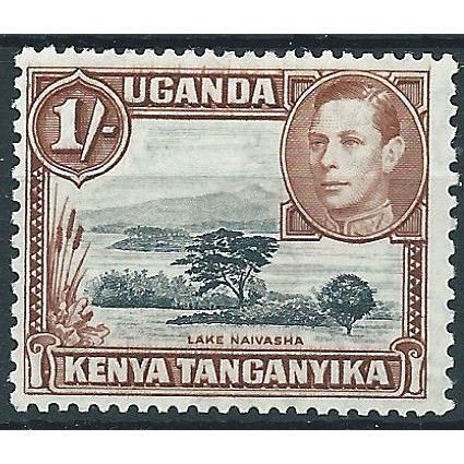 KUT 1938 SG145 1/- Black & Yellow-Brown Perf 13x11.75 Unmounted Mint ....