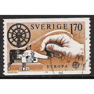 Fa 1075: 1 Kr. 70 black and yellow-brown Europa: Postal History.