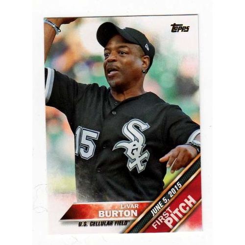 2016 Topps First Pitch LeVar Burton insert card #FP-13 White Sox