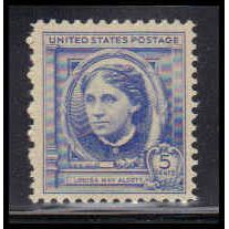 862 5c Louisa Alcott Fine MNH KA4041
