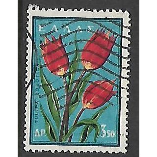 GREECE 1958 NATURE PROTECTION FLORA 3d.50 TULIP SG 797 FINE USED
