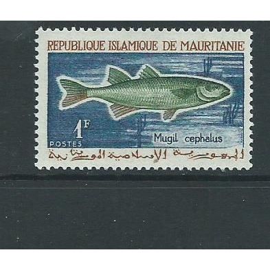 mauritainia french used sg 197 sg 197 fish