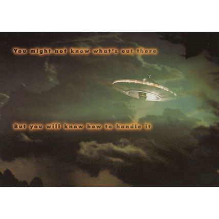 Sheffield Hallam University Star Trek Enterprise Advertising Postcard