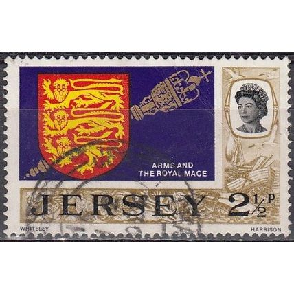 Jersey 1970 Michel 38 O Cote (2008) 0.20 Euro Armoirie de Jersey Cachet rond