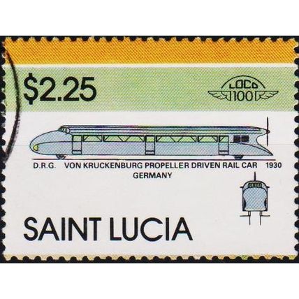 St Lucia. 1986 $2.25 S.G.870 Used