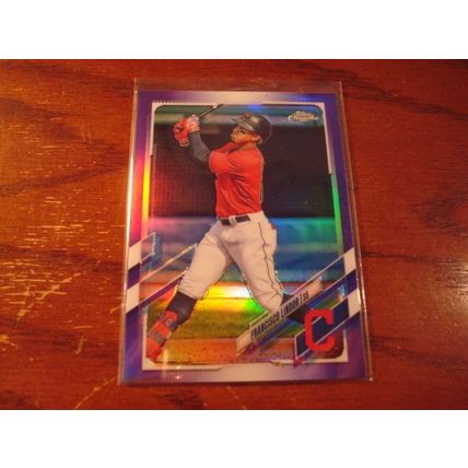 2021 Topps Chrome, Purple Refractor, #'d 206/299, FRANCISCO LINDOR, #16