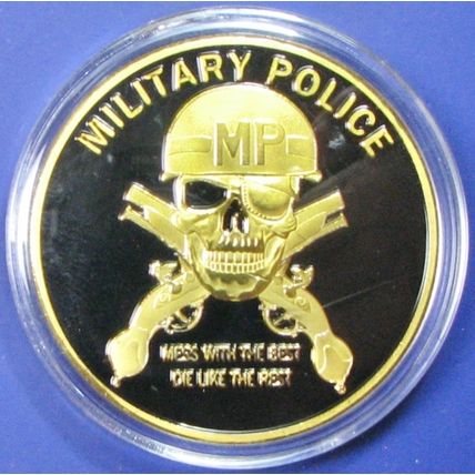 US Army, Military Police. Challenge Coin. 1.50". 65b.