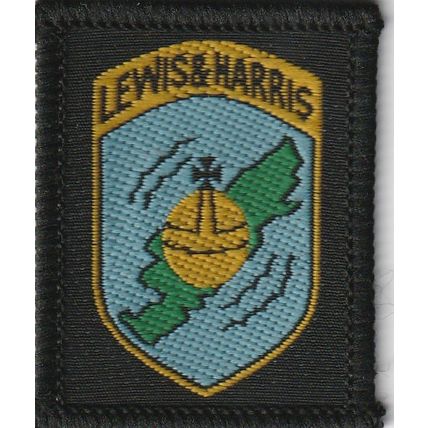 Scout Badge Scotland - Lewis & Harris - Black Back (BZ180)