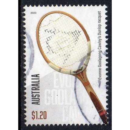 Australia 2023 Sporting Treasures - Evonne Cawleys Tennis Racquet $1.20 Sht Used